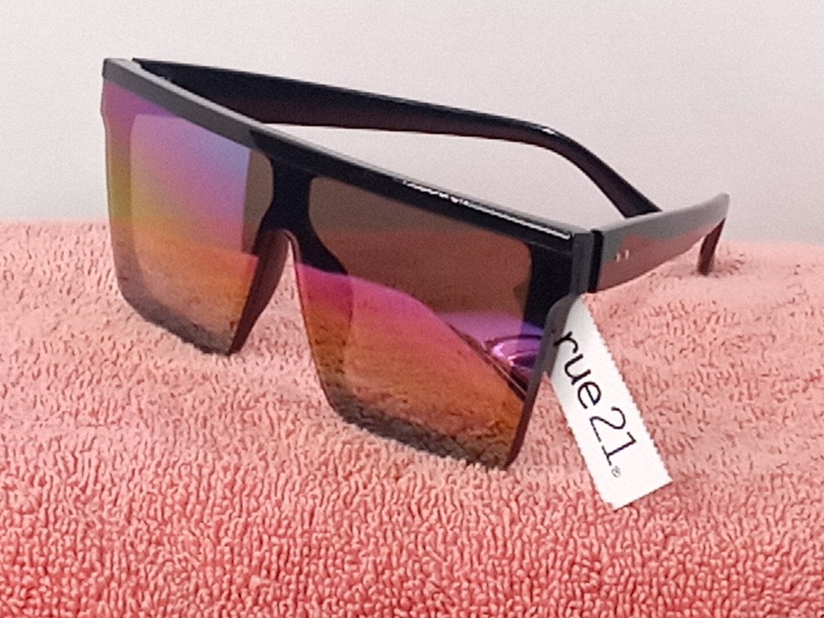 NWT Women\'s Rue 21 Oversized Black Sunglasses 100% UV Protection Joopin Polarized UV400 Sunglasses, Women main image 3