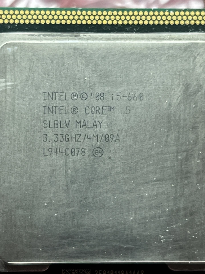  Intel Core i5-660 SLBLV Dual Core 3.33 GHz /4M 09A Processor CPU  - Image 2 of 3