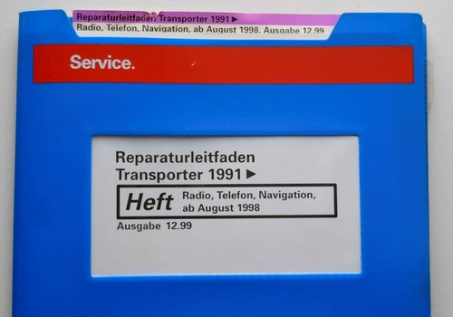 VW Transporter T4, Radio, Telefon, Navigation ab August 1998, Reparaturleitfaden