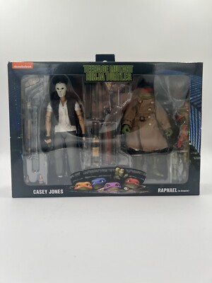 NECA TMNT 7  Casey Jones & Raphael Disguise 2 Pack Teenage Mutant Ninja Turtles