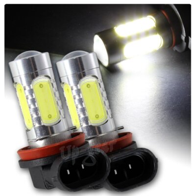 CREE 6000K LED COB H8 H9 H11 16W Hi Power Daytime Fog Driving Lights Bulbs 2PCS