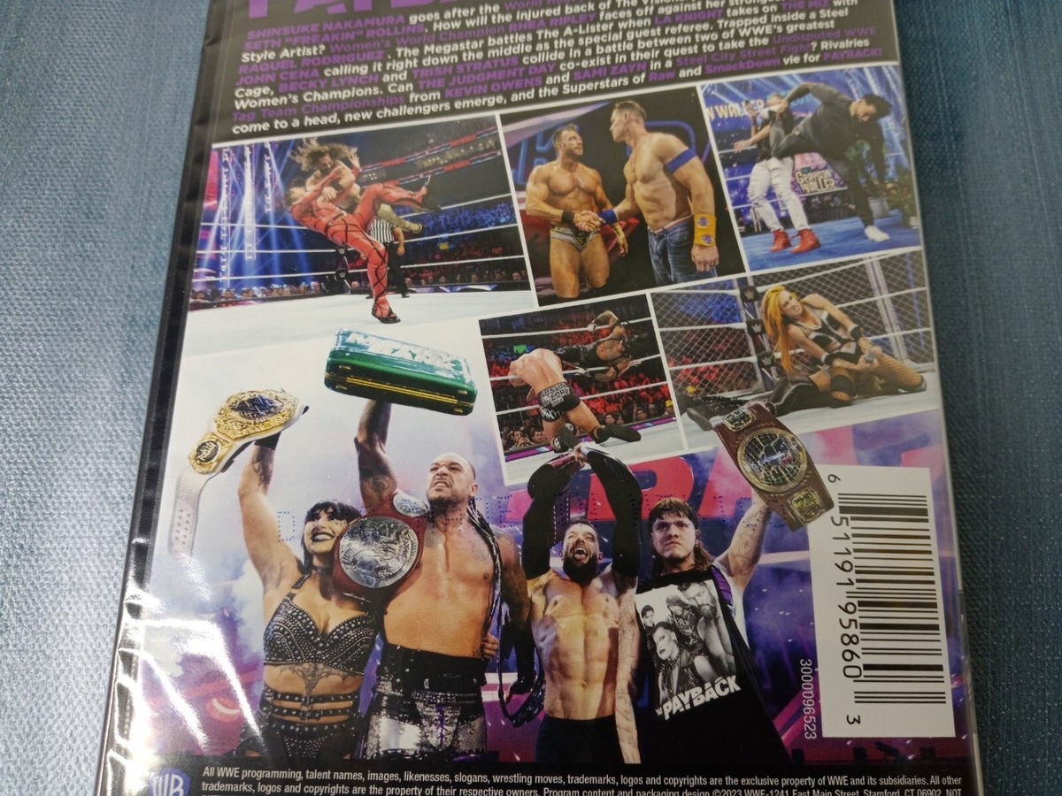 WWE Payback 2023 DVD New Sealed