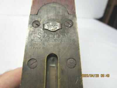 Vintage Stanley 28 inch wood level Pat 6-2-91 & 6-23-96 | eBay