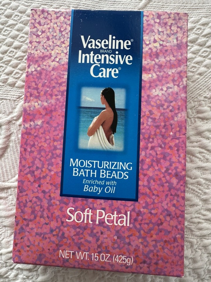 Vaseline Intensive Care Moisturizing Bath Beads Soft Petal Baby Oil 15