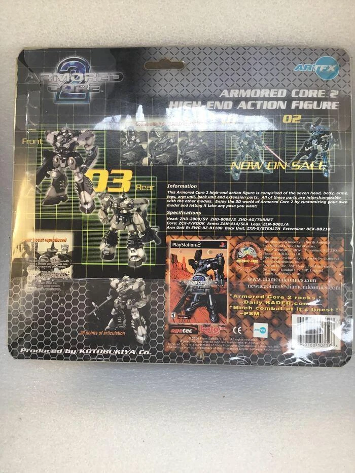 ARMORED CORE 2 - Zcx-f/rook High End 03 ArtFX Action Figure Kotobukiya - Photo 3/3