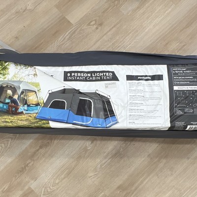 CORE Instant Cabin Tents with LED Lights, Family Multi Room Lighted Pop Up Tents