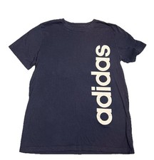 Adidas T Shirt Dark Blue And Light Blue Little Boys Size Large