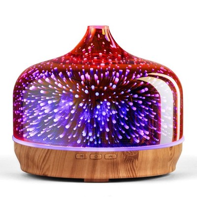 Aroma Diffuser 500ml,Handgeblasen Glas Luftbefeuchter,Ultraschall Aromatherap...