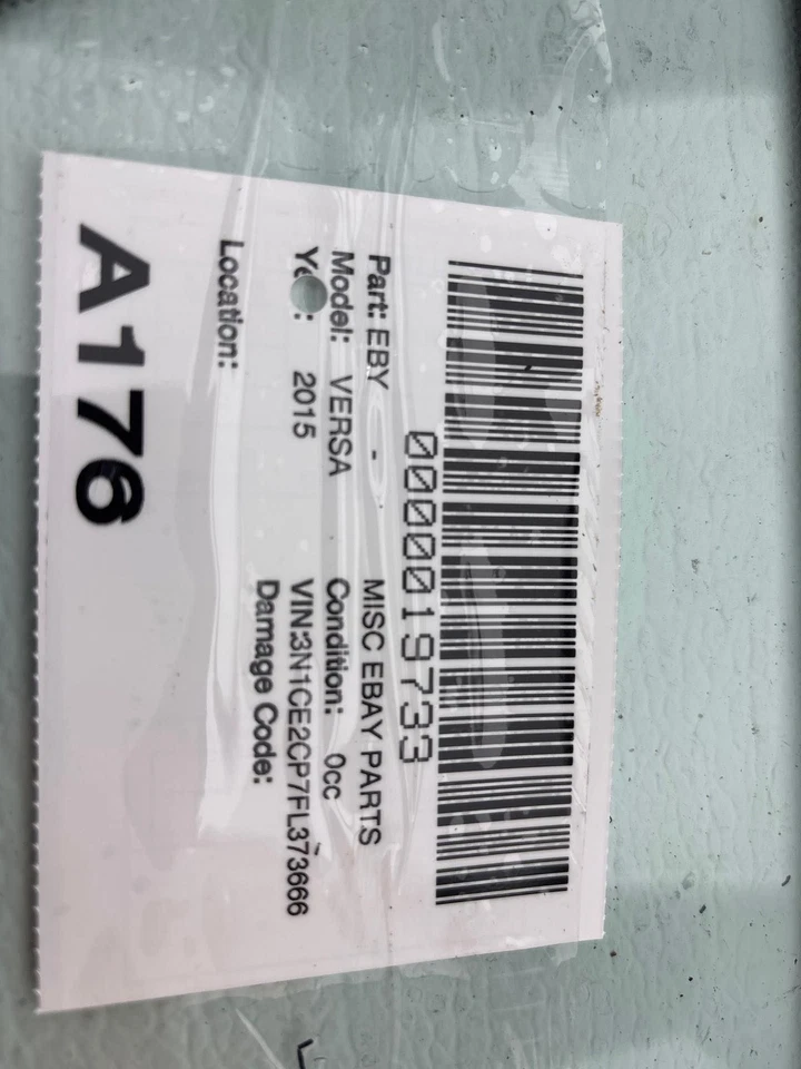 2014-2019 Nissan Versa Hatchback janela traseira direita quarto de vidro fabricante de equipamento original - Imagem 2 de 4