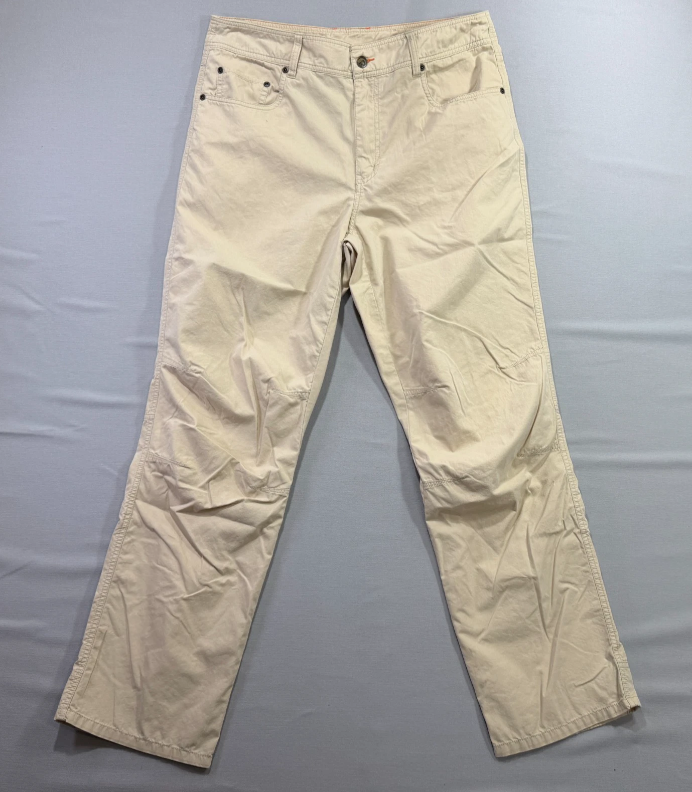 Orvis Trout Bum Pants Khaki Outdoors Cotton Nylon Fishing Hiking Size 34 x 31