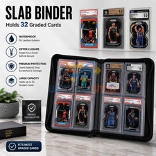 PSA Slab Binder Holds 32 PSA Slabs 4-Pocket Graded Card Binder Storage Protector