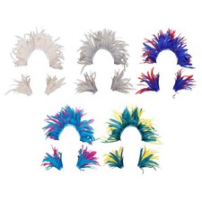 Feather Shawl Costume with 2 Wrist Cuffs for Fancy Dress Party Holiday Prom