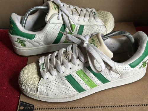 ADIDAS ADICOLOR STATEN ISLAND NYC UK VINTAGE UOMO TAGLIA 9 BIANCO VERDE SERIE 2006