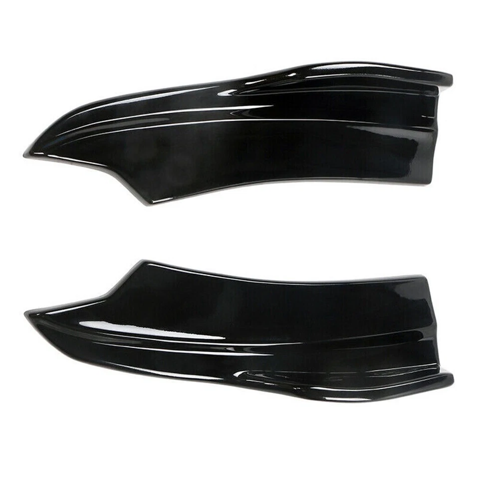 Delantales traseros negros brillantes para Dodge Charger V2 2015-2023 estilo parachoques labio Foto 2 de 4