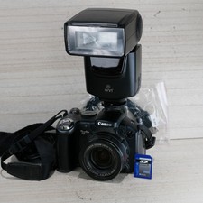 Canon PowerShot S5 8.0 MP Digital Camera W Hotshoe flash *tested*