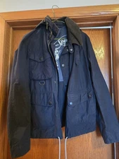 Barbour Vintage  Spey Fishing Wading Wax Waterproof Jacket Size Small