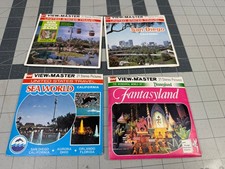 Vtg Lot of 4 View-Master Sets San Diego CA Sea World Zoo Dineyland Fantasyland