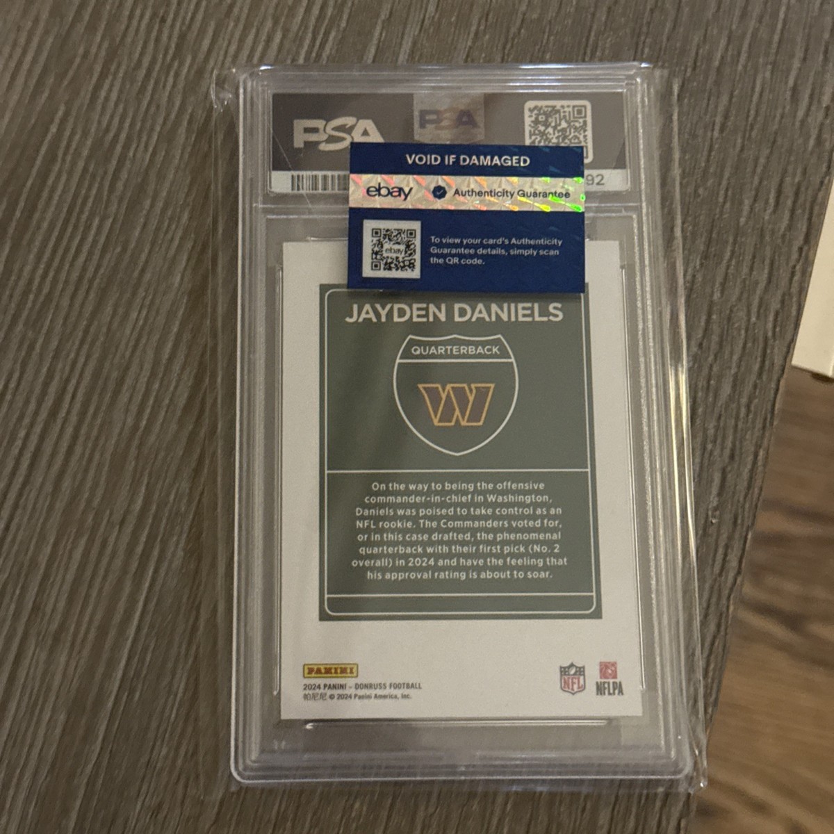JAYDEN DANIELS PSA 10 2024 PANINI DONRUSS #16 DOWNTOWN! SSP ROOKIE