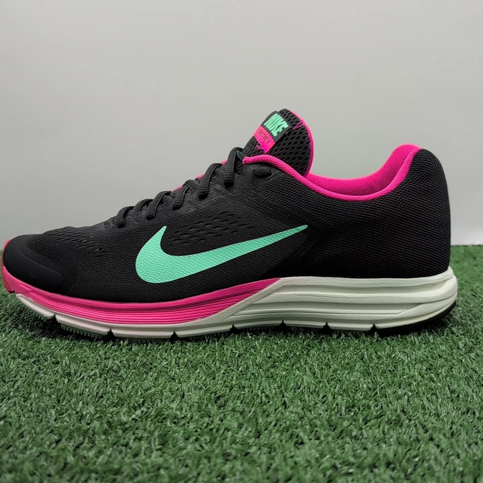 耐克 Zoom Structure 17 鞋女式 11 码日常跑步步行黑色/粉红色 — 第 4/4 张图片