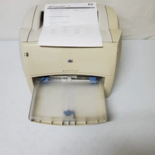 HP LaserJet 1200 Series Mono Printer SERVICED USB Works Great W/ Trays READ