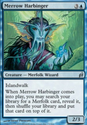 Moderate Play, English MTG Foil Merrow Harbinger - Foil Lorwyn Magic the Gatheri