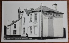 Lands End – 1st & Last Inn – Purple Cachet on RP Postcard of Inn – Mint (Se3)