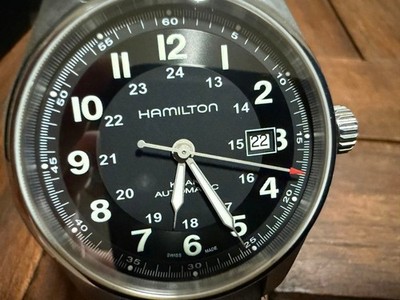 HAMILTON Khaki Field Titanium Auto H705250 Black Date Men's Watch