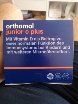 ORTHOMOL Junior C Plus, 30 Portionen Kautabletten Mandarine/Orange ,PZN 10013630