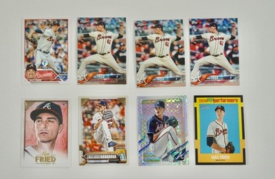 Max Fried Rookie Card Lot 8x (w/ 2x Chrome Rcs, Color SP & More)