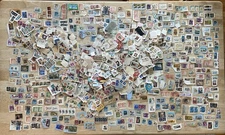 STAMPS LOT MASSIVE LOT OF WORLDWIDE STAMPS USA MALTA CANADA ETC VINTAGE ANTIQUE 