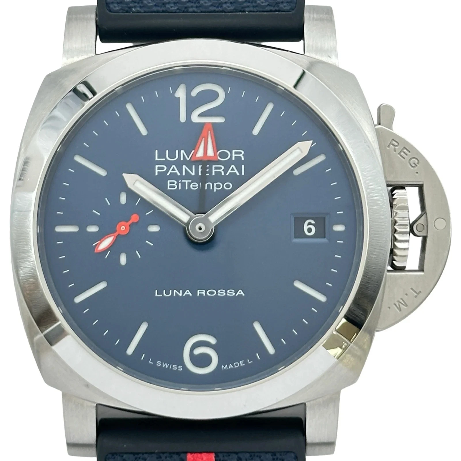 Panerai — PANERAI Luminor PAM01404 40mm SS Blue Dial Automatic Date Watch 2023 #OKW1882
