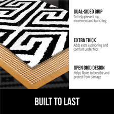 Strong Rug Pad Gripper, 4X6 FT, US Designed, Grips Help Keep Area Rugs Safe a...