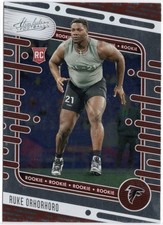 2024 Panini Absolute Ruke Orhorhoro Rookie Card RC #135 Falcons. rookie card picture