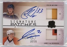 2009 The Cup Signature 16/35 James van Riemsdyk Colin Wilson Dual Patch Auto 7ez