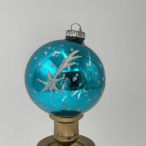 Vintage Weihnachtsschmuck x4 Glimmer Merkur Glas Germany Austria Mid Century - Bild 4 von 11