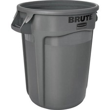 Rubbermaid Commercial Brute 32-Gallon Vented Container 263200GRAY