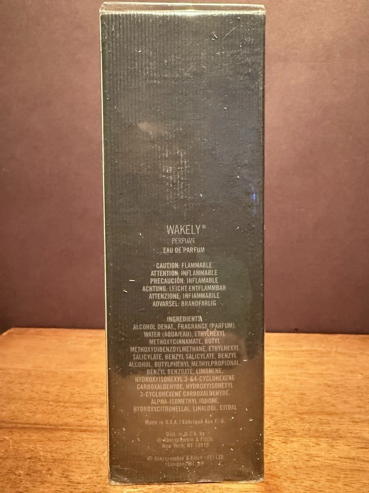 Abercrombie & Fitch WAKELY Perfume Spray 1.7 OZ/50 ml EDP Spray NUEVO EN CAJA SELLADO RARO Foto 2 de 4