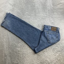 Pantalone jeans uomo vintage Wrangler W40 L32 blu denim regular fit dritto retrò