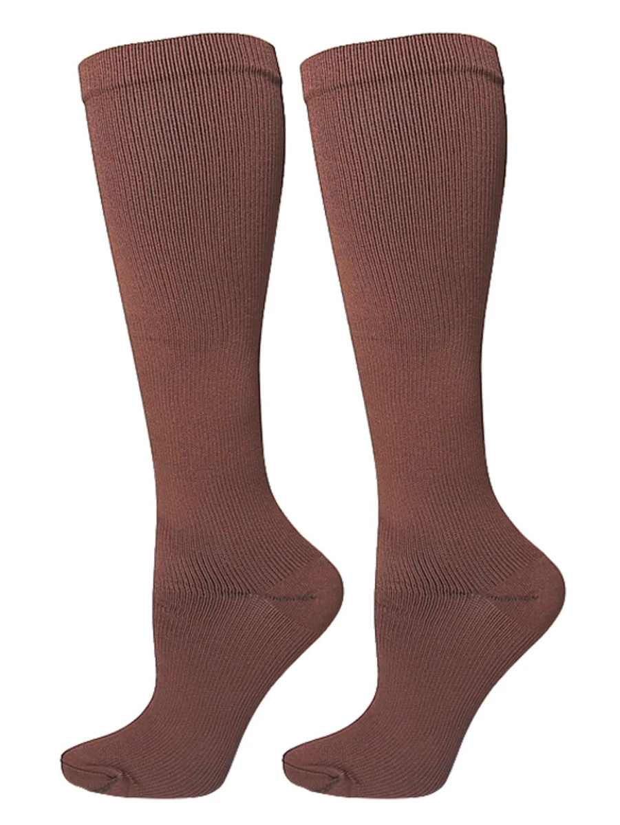 ladies brown dress socks Argyle Brown Women's Socks main image 1