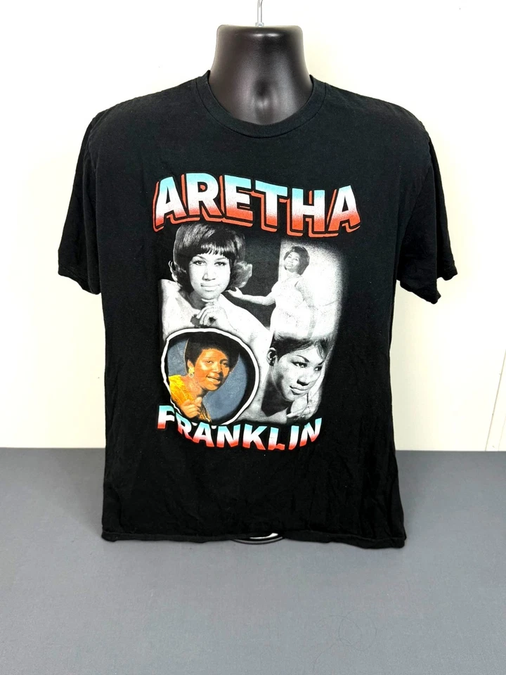 Aretha Franklin shirt XL Rap Style Retro RESPECT - image 2 of 4