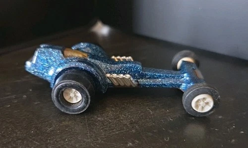 Vintage Tonka Metallic Flake Blue Race Car 1:64