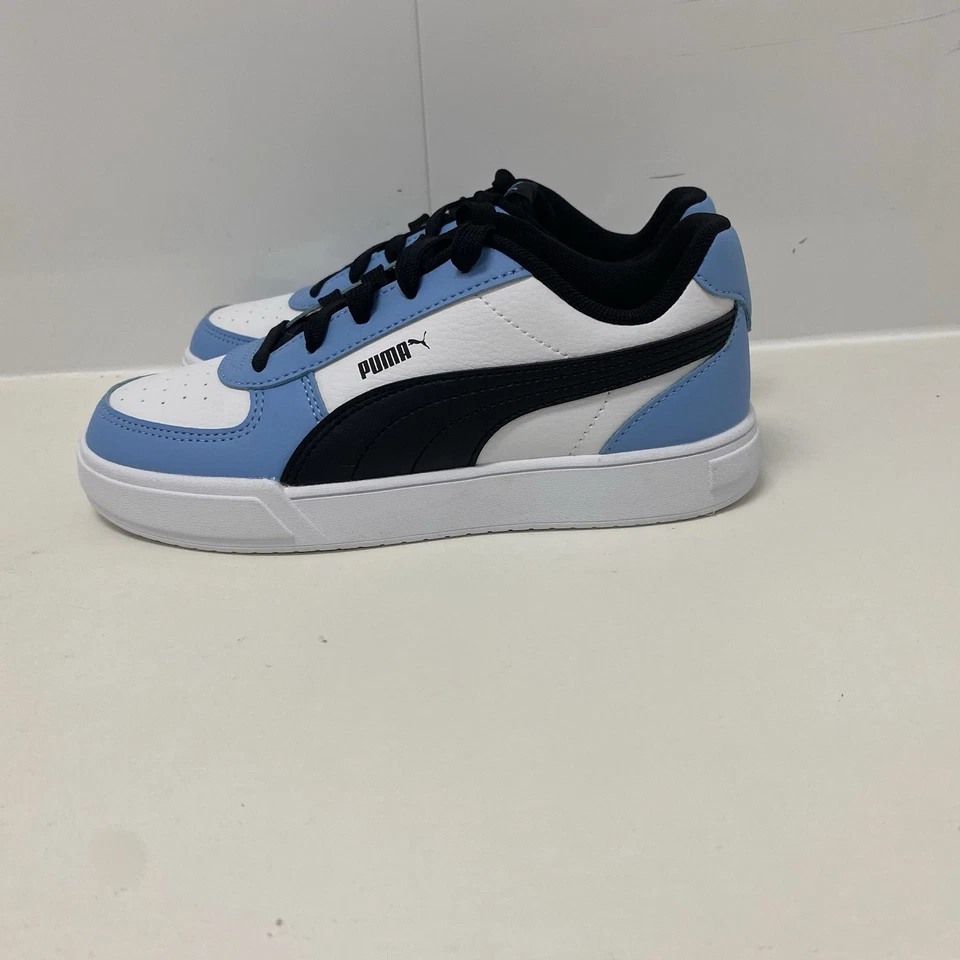 Zapatillas PUMA Cavan 2.0 Blanco Azul y Negro Nuevas Talla 3 Niños Sin Caja Foto 3 de 4