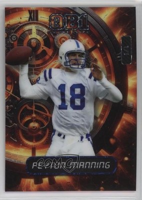 2024 QB1 On the Clock Breakers Brick Orange Lazer Foil 1/1 Peyton Manning yl0