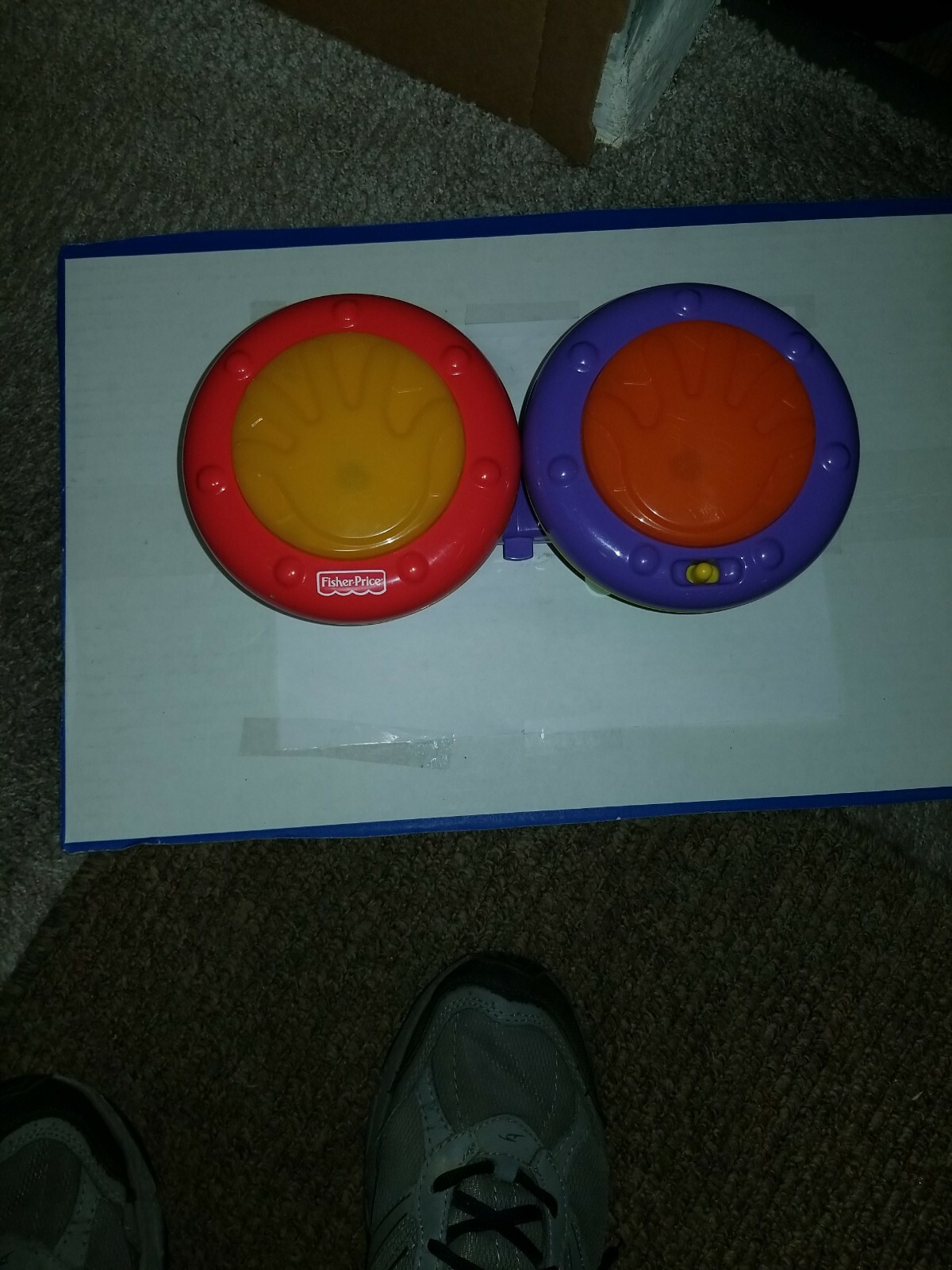 Fisher Price, Crawl Along Drum Roll, Bongos with Sounds & Lights