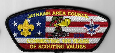 Jayhawk Area Council SAP S-26 1910-2010 Connecting 100 Yrs. Of Scouting Values B
