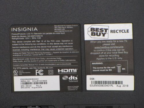 Insignia Fire TV F20 Class NS-32DF310NA19 LED HD Smart Aug 2018 - Picture 6 of 24