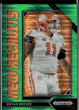 2023 Panini Prizm Draft Picks #NR-13 Bryan Bresee New Recruits Green Pulsar #/25