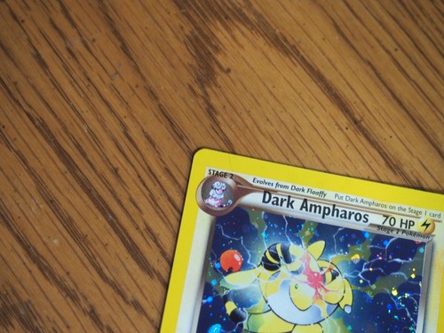 Pokemon 2002 1st Edition Neo Destiny Dark Ampheros rare foil PSA 7 - Picture 7 of 24
