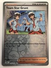Pokémon TCG Obsidian Flames Team Star Grunt Reverse Holofoil 195/197 NM