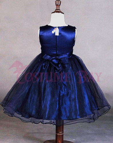 Flower Girl Long Princess Dress Vintage Lace Maxi Gown Kids Formal Wedding Bridesmaid Pageant Tulle Dresses Little Big Girls Elegant Bowknot Dance First Communion Birthday Prom Dresses White 13-14Y In - Foto 4